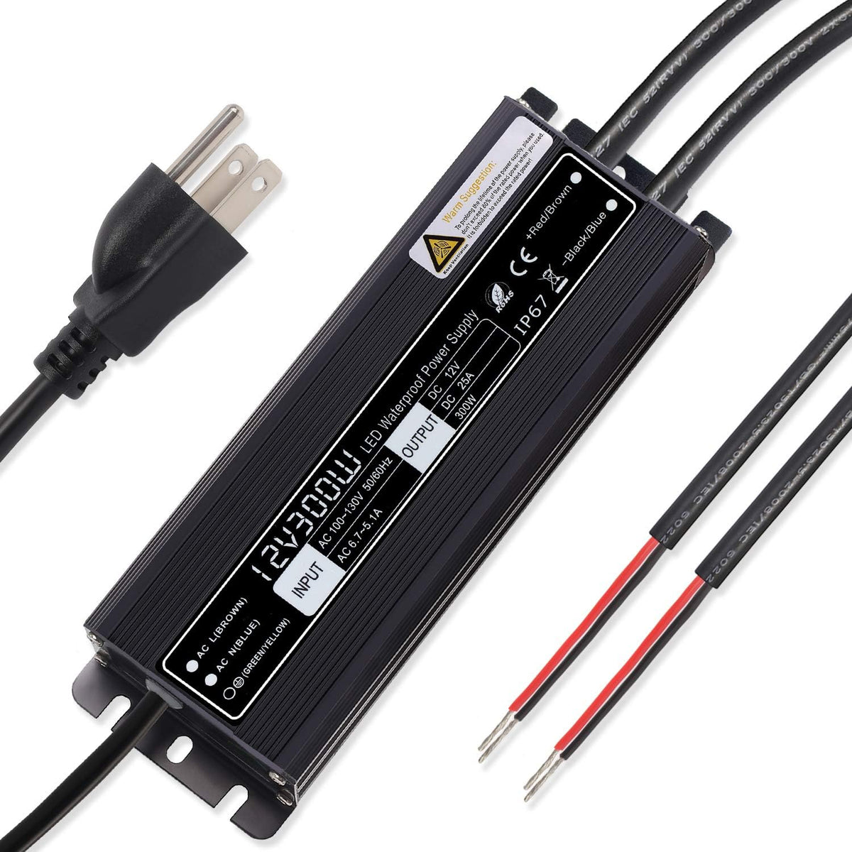300W Low Voltage Landscape Lighting Transformer N49587