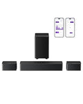 5.1CH Surround Sound Bar with Subwoofer, Dolby Atmos, 300W Q830755