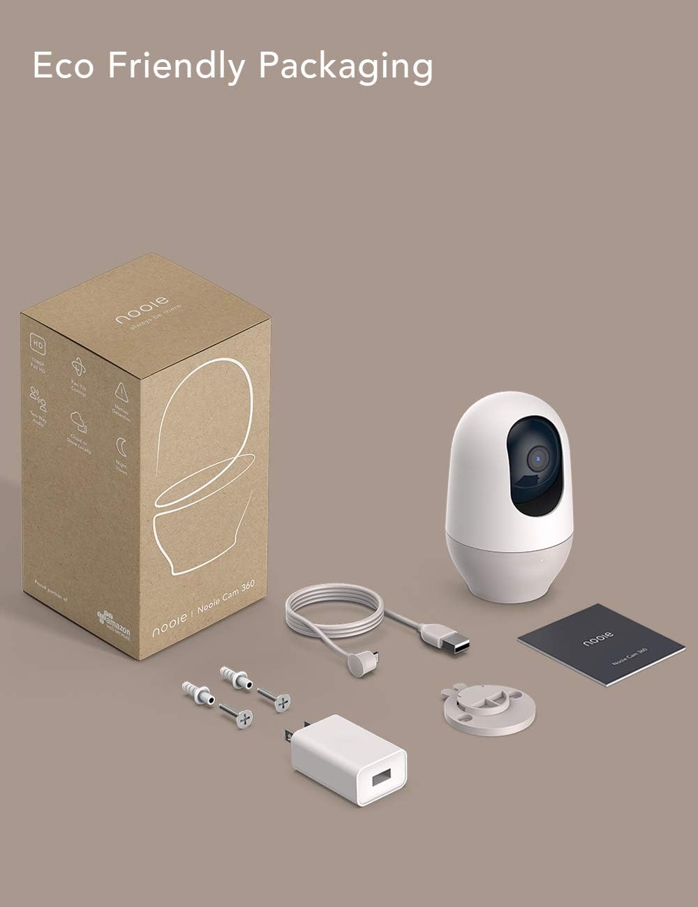 Indoor 1080P WiFi Security Camera Two Pack U6175