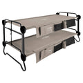 Tan Double Camping Cot with Organizers J929177