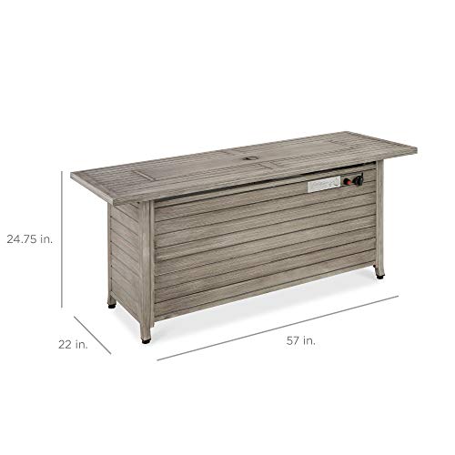 Gray Propane Gas Fire Pit Table W889867