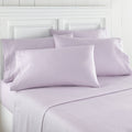 Purple Cal. King Seersucker Sheet Set Q91575