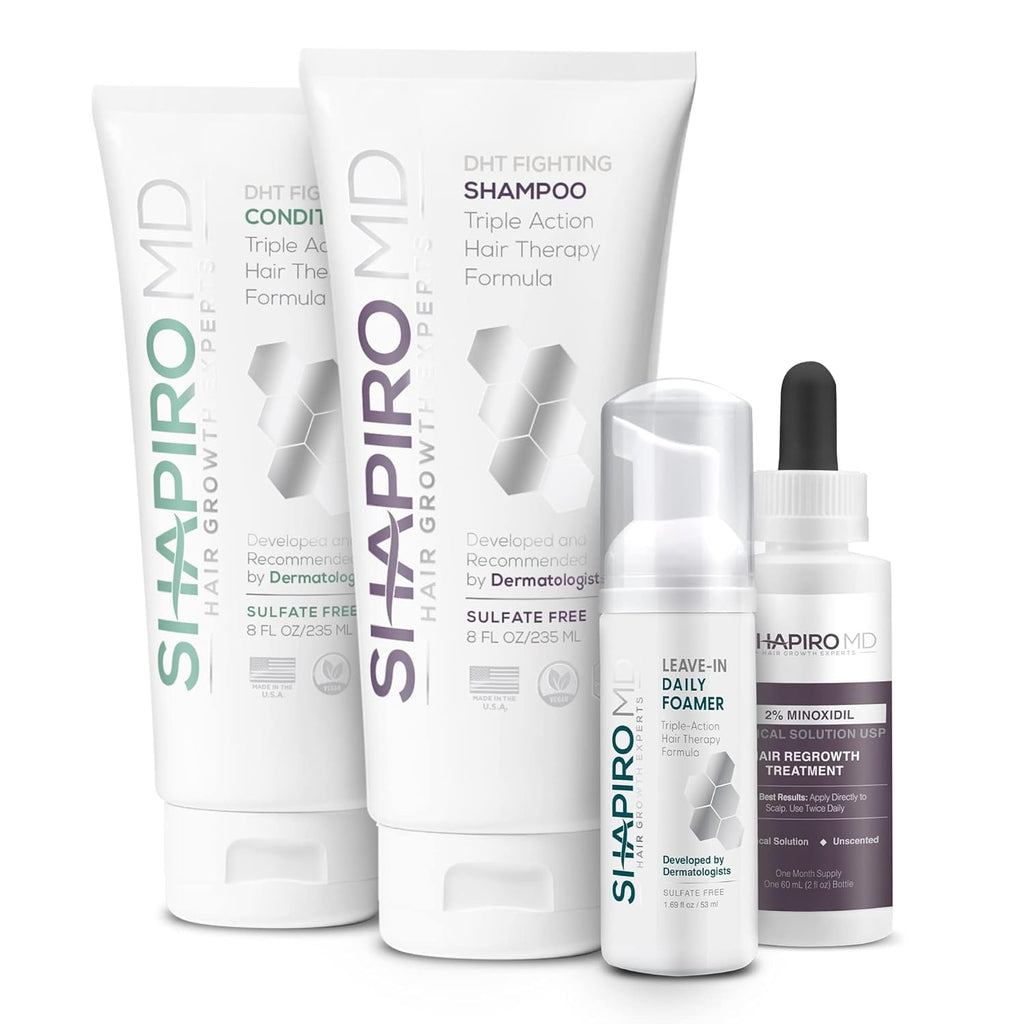 Women's Regrowth Kit: Shampoo, Conditioner, 2% Minoxidil, Leave-In Foamer A91658