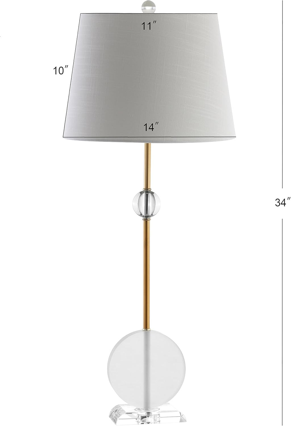 Crystal Metal LED Table Lamp Set of 2 X506392