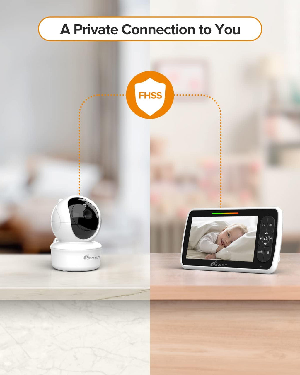 5” Video Baby Monitor with Camera and Audio G2201