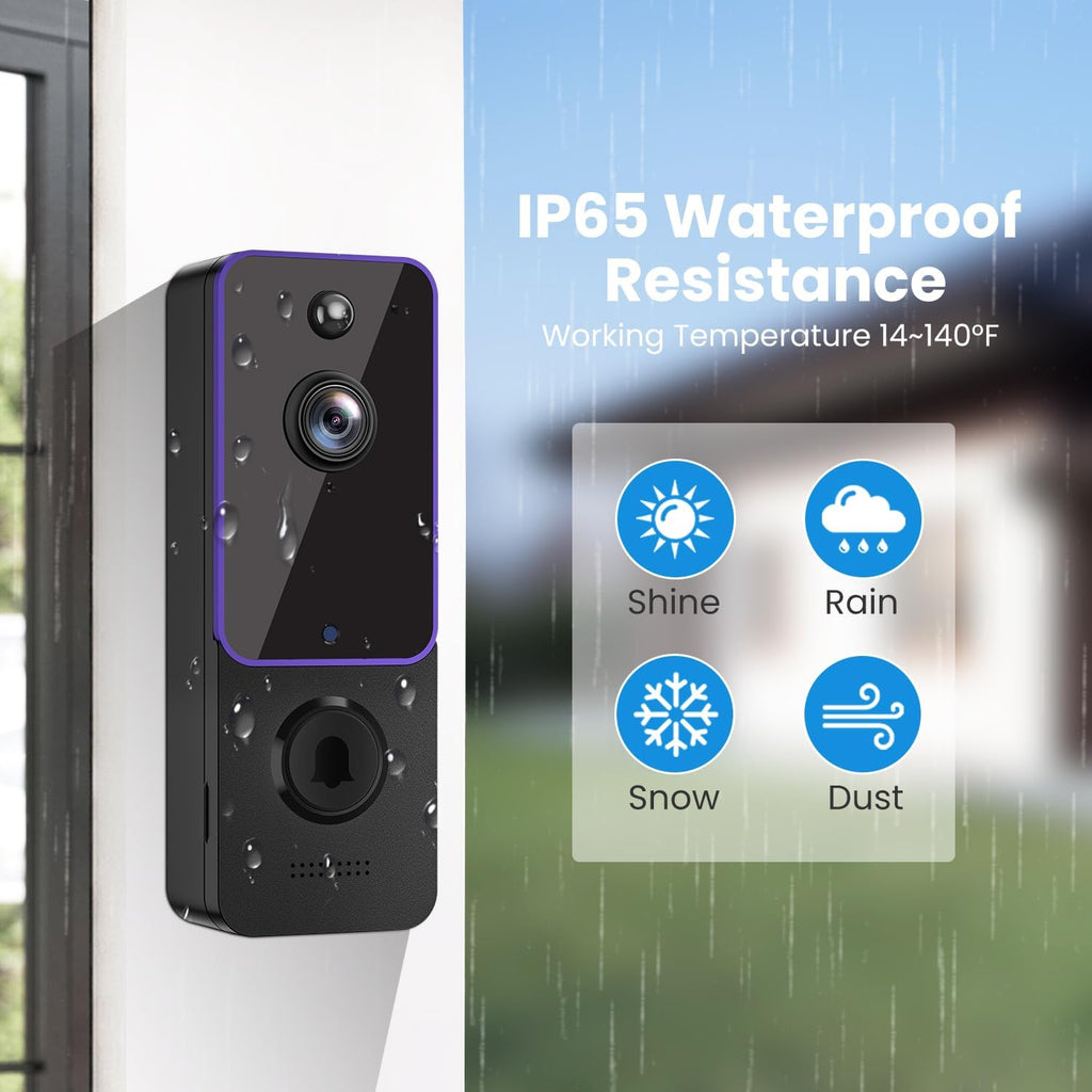 Wireless Doorbell Camera with Night Vision W628853