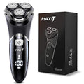 Electric Shaver, Rechargeable Rotary Razor with Pop Up Trimmer and LED Display, IPX7 Waterproof B30423
