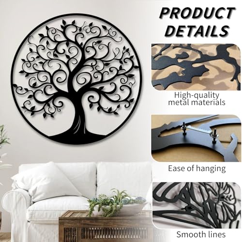 Metal Tree Wall Art 47×47 cm A595