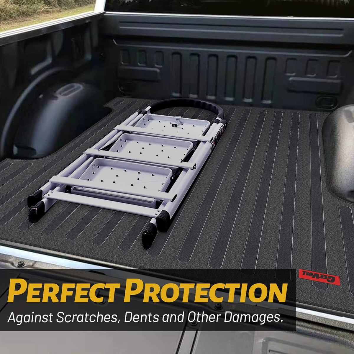 Heavy Duty Rubber Truck Bed Mat Black H3555