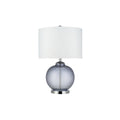 Smoke Grey Glass Round Table Lamp L598671