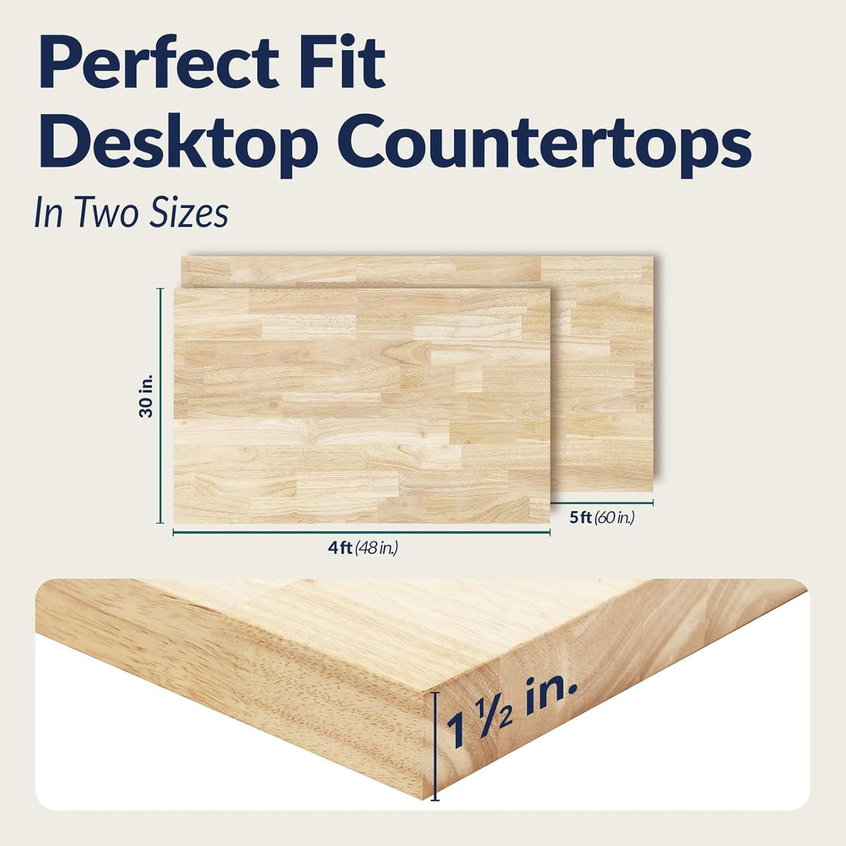 Unfinished Solid Wood Butcher Block Countertop X643