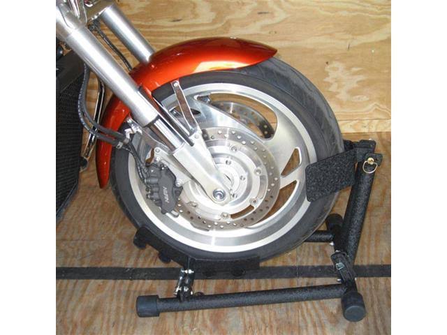 Adjustable Self-Locking Motorcycle Trailer Wheel Chock E982797