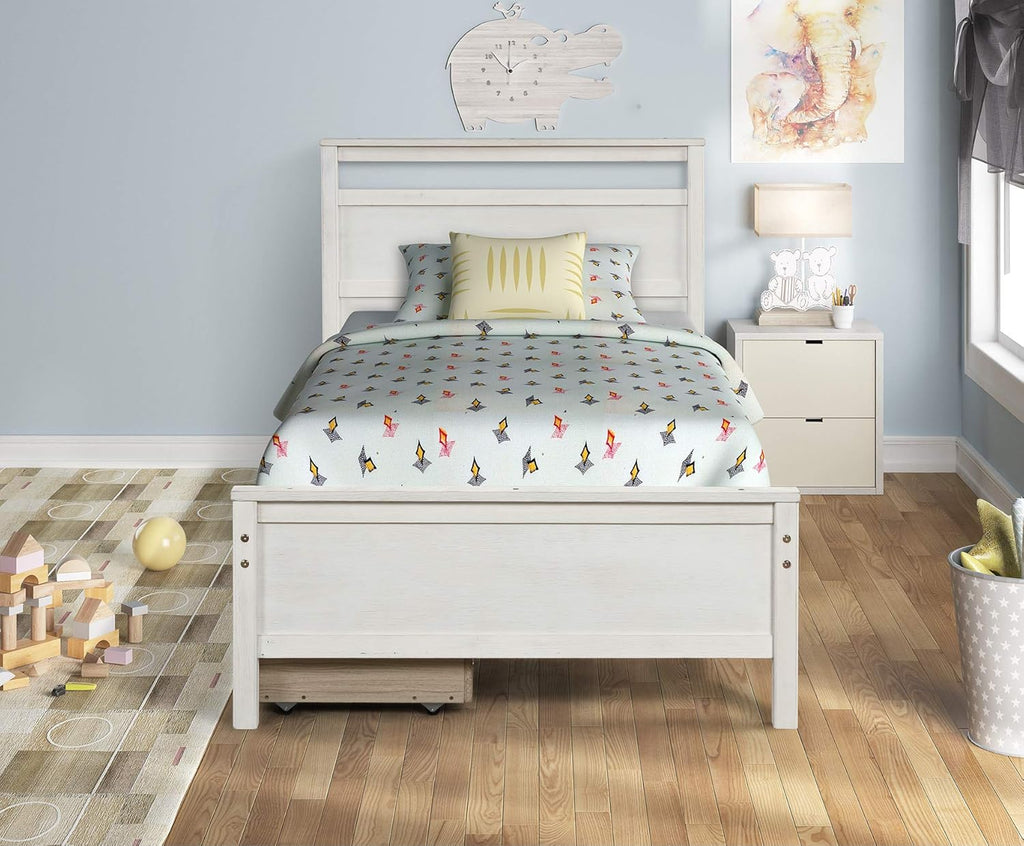 Twin Daybed with Trundle Pine Wood Bed Frame O896362