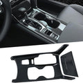 ABS Carbon Fiber Style Gear Shift Panel Cover Water Cup Holder Cover O75240