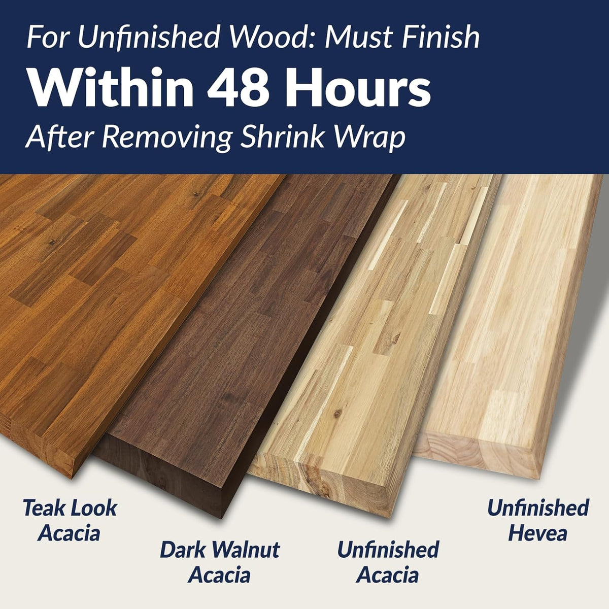 Unfinished Solid Wood Butcher Block Countertop X643