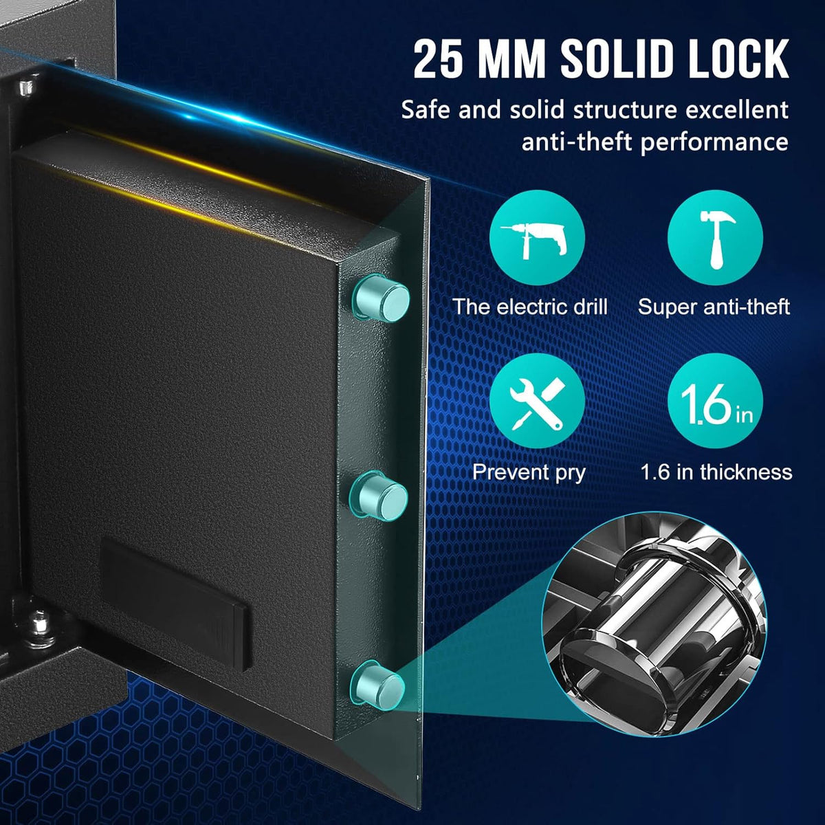 Fireproof Waterproof Digital Safe Box with Keypad O5631