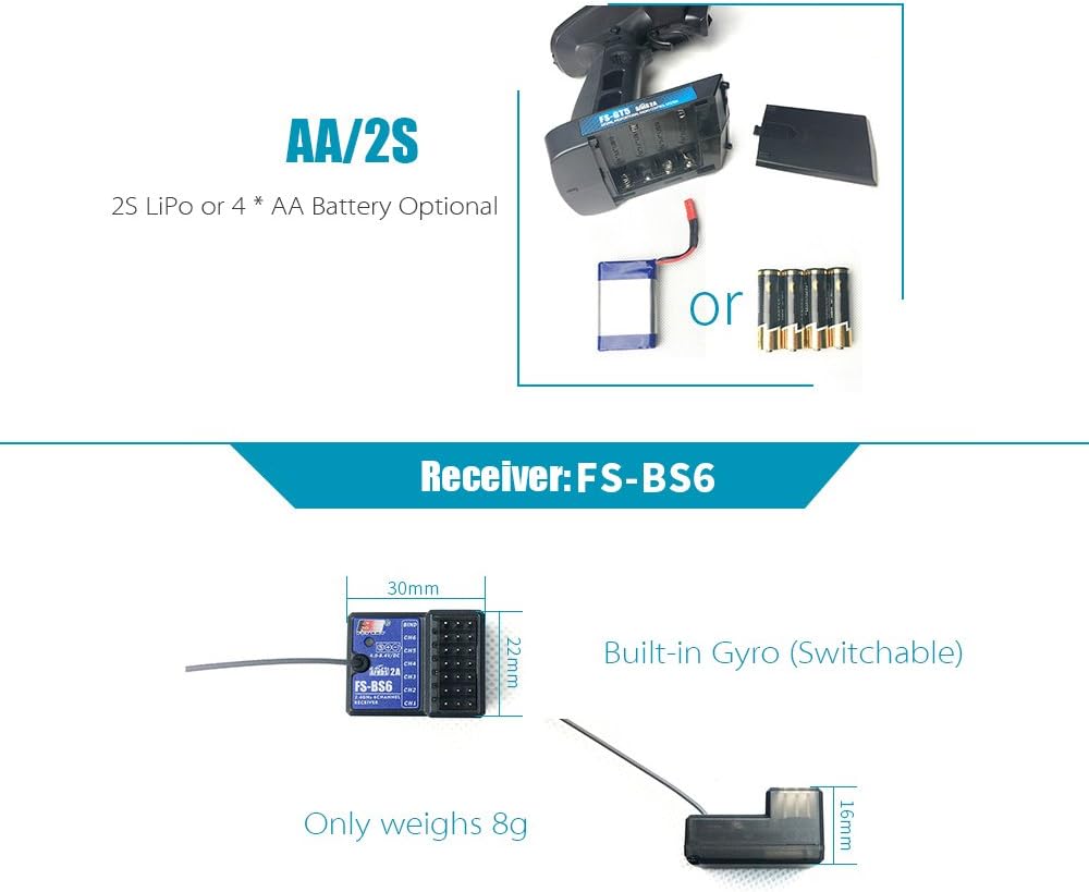 2.4GHz 6CH RC Transmitter with Receiver Y86105