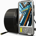 50FT Dual-Lens Industrial Endoscope 5'' IPS Screen Waterproof with Light B9220