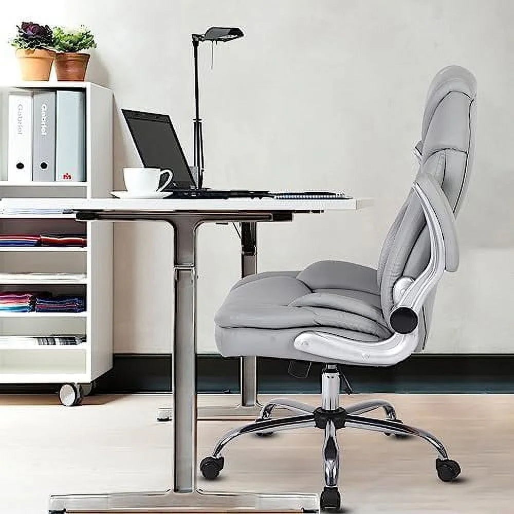Executive Ergonomic PU Leather Office Chair with Lumbar Support Q936