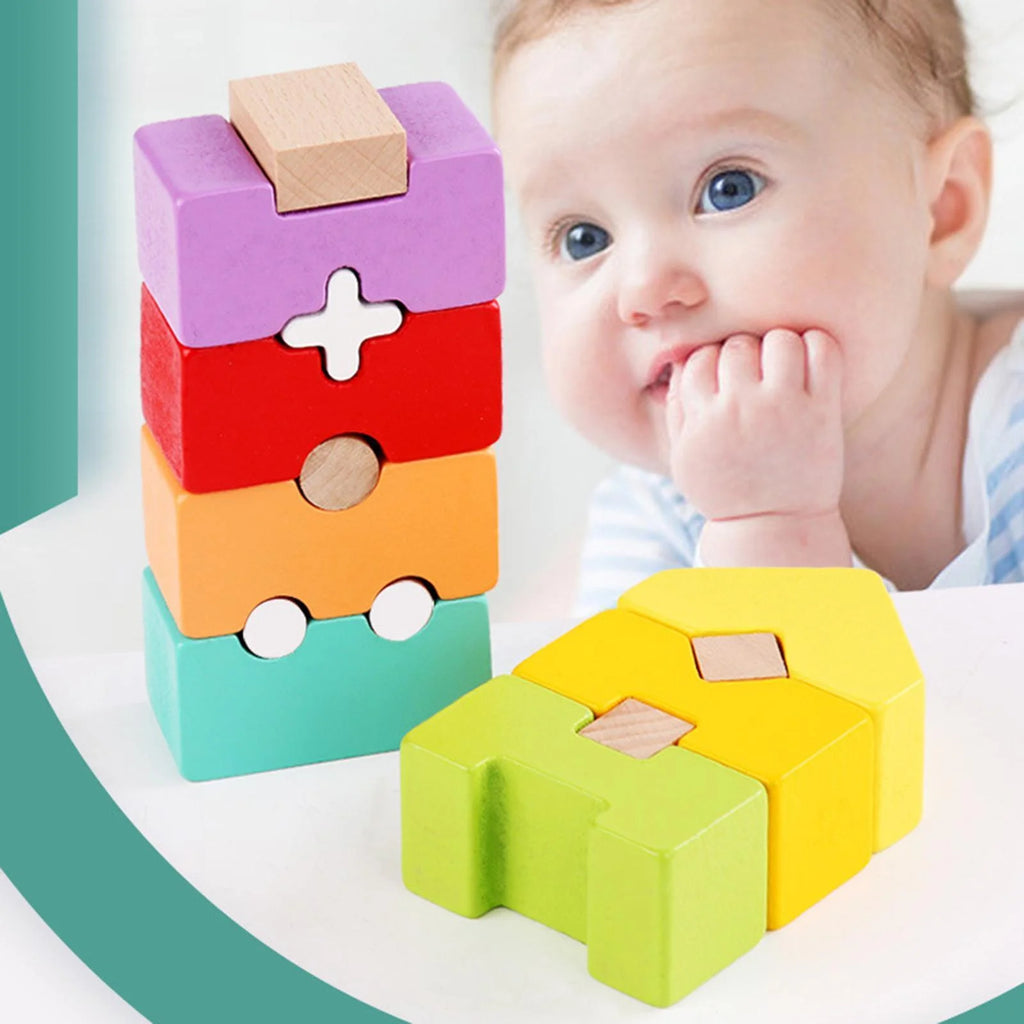 Rainbow Stacker Stacking Game Construction Toys M3779