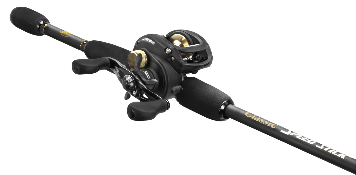 Black Baitcast Reel and Fishing Rod Combo Q411004