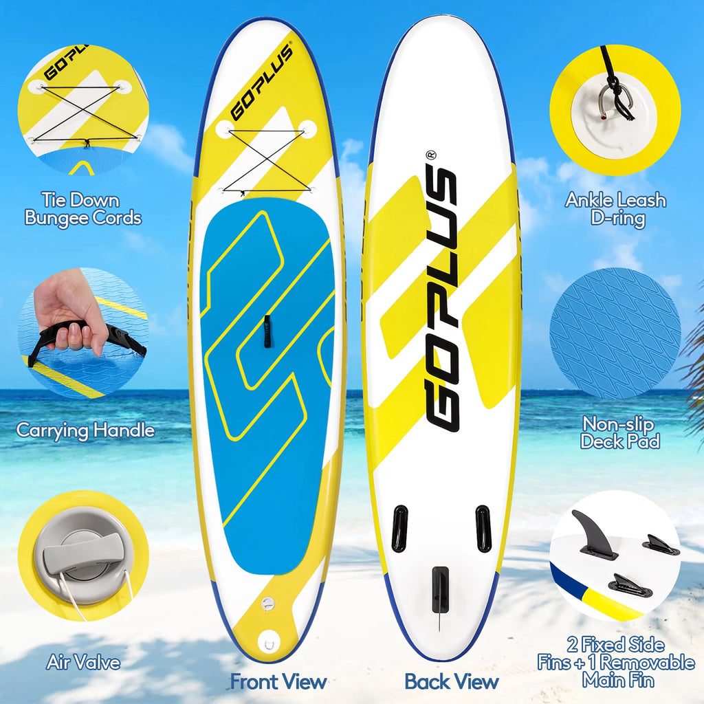 11ft Inflatable Stand Up Paddle Board Yellow O4333