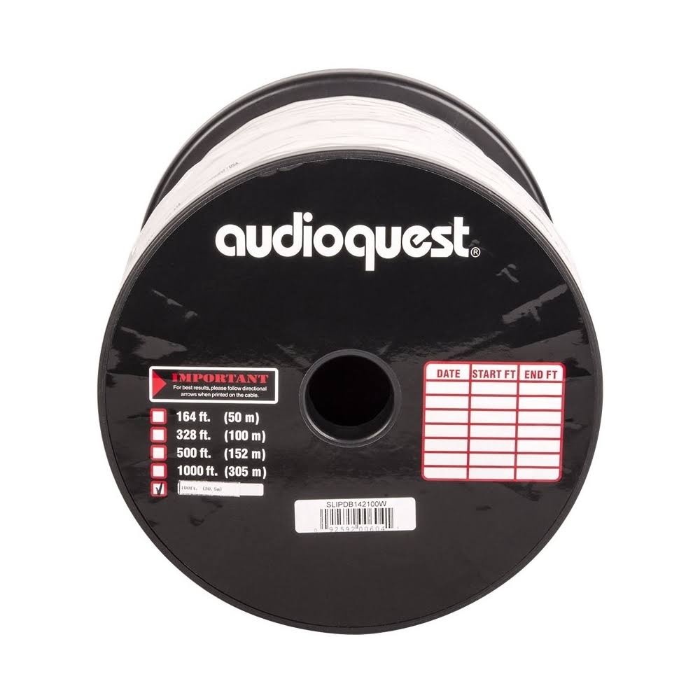White/Silver Stripe In-Wall Speaker Cable S629