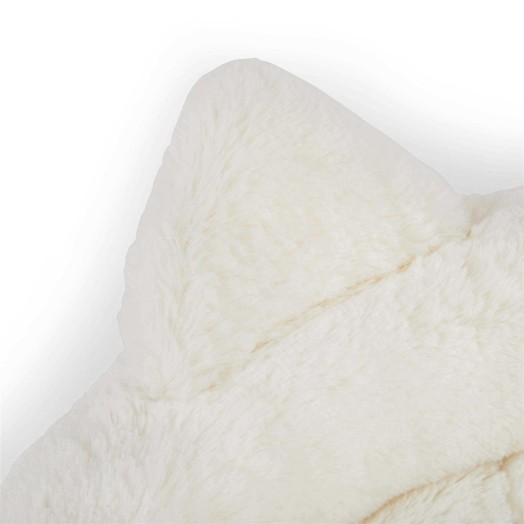 Ivory Cat Head Oval Snuggler Bed F62469