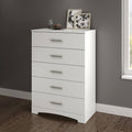 Pure White 5-Drawer Chest V1319