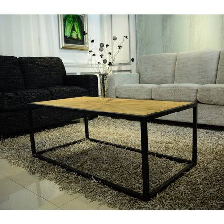 Rustic Industrial Square Wood End Table L15380