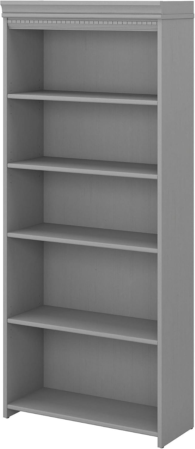 5 Shelf Bookcase, Cape Cod Gray G203591