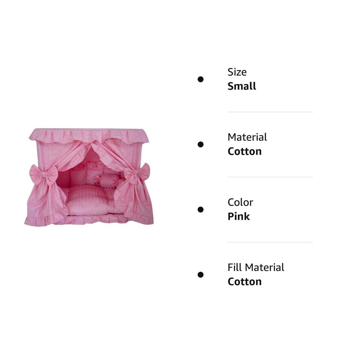 Pink Pet Dog Bed with Pillow E34088
