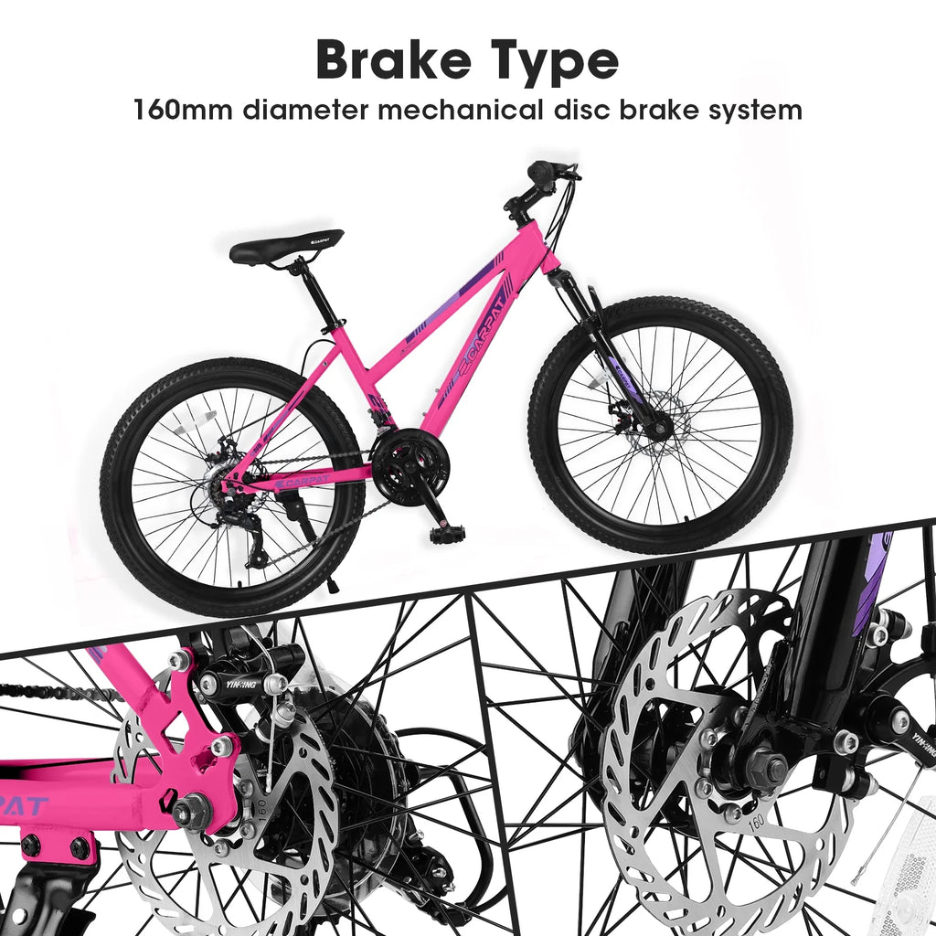 26 inch 21 Speeds Mountain Bike with Dual Disc Brakes U48052