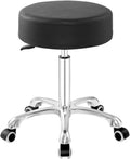 Height Adjustable Swivel Stool with Extra Large Seat (Black) Y98797