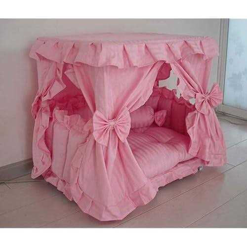 Pink Pet Dog Bed with Pillow E34088
