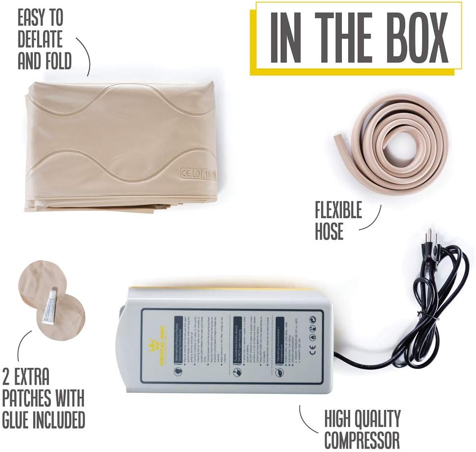 Inflatable Low Air Loss Medical Air Mattress, Pack of 2 M313