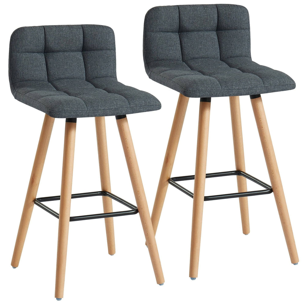 Black Counter Stool Set of 2 L36830