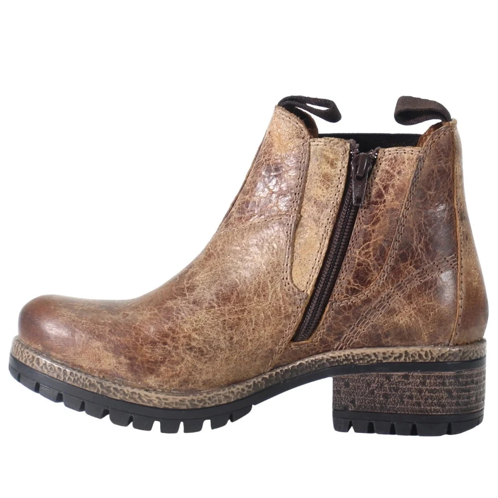 Womens Chelsea Round Toe Casual Boots Ankle Low Heel U57848