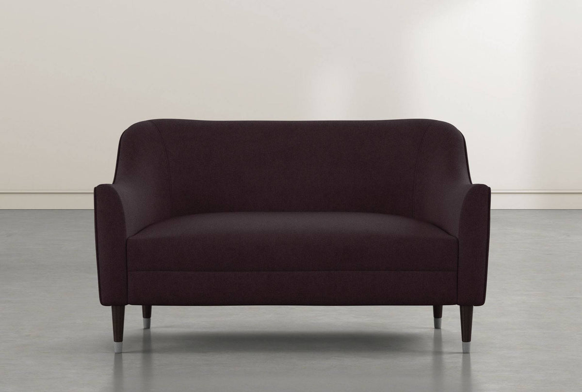 Purple Fabric/Metal Settee Chair I6589