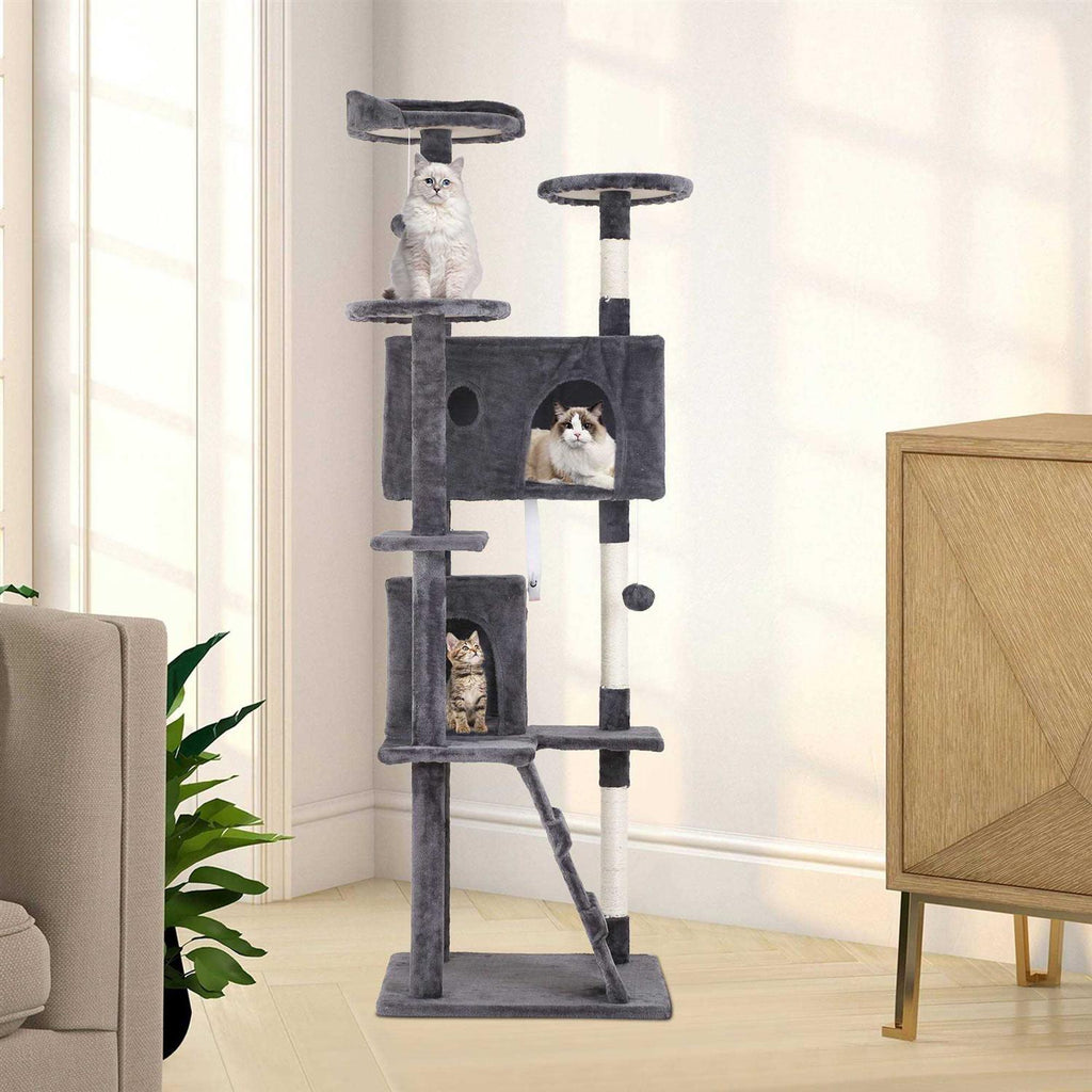 70-in Cat Tree Tower with Scratching Post X674542