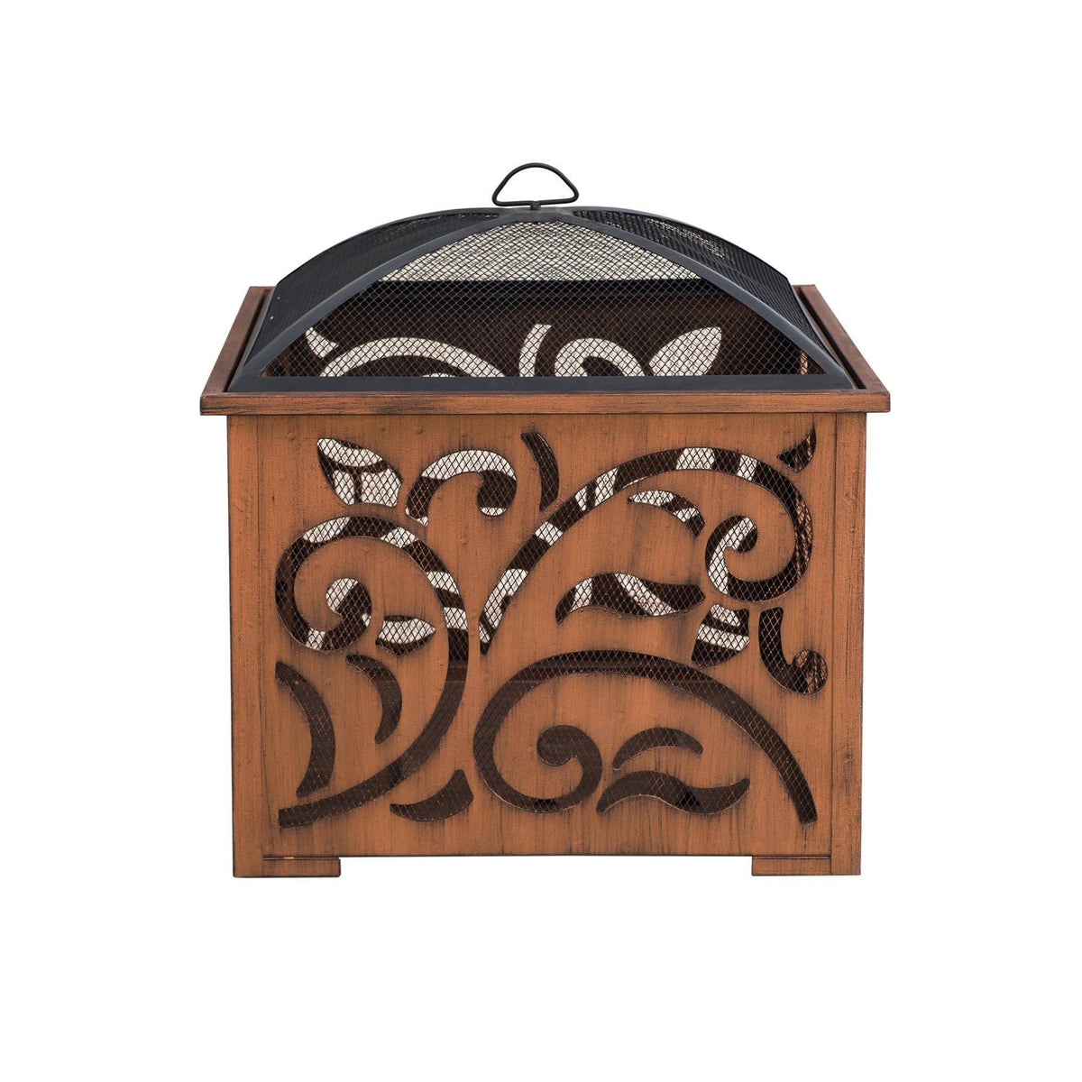 26 in. Square Wood Burning Firepit Z646086