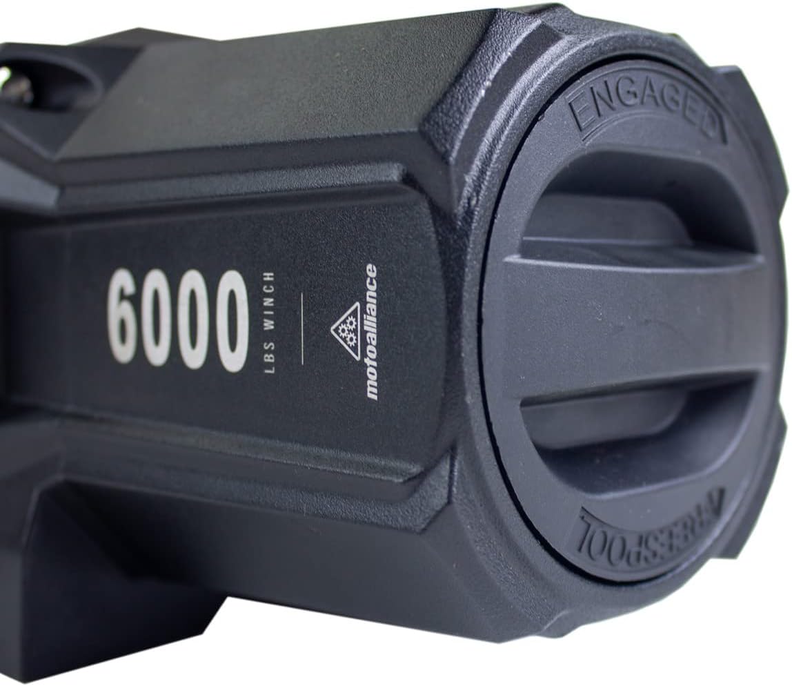 6000lb UTV Winch with 60 feet Black Rope, Wireless Remote Y151596