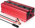 1000W/2000W Peak Car Power Inverter DC 12V to 110V AC Converter with LCD Display Dual AC Outlets Dual USB, Pack of 2 M342058