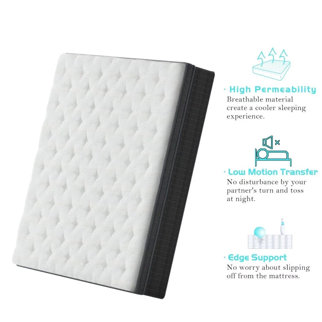 10 inch Full Medium Firm Hybrid Mattress U762616