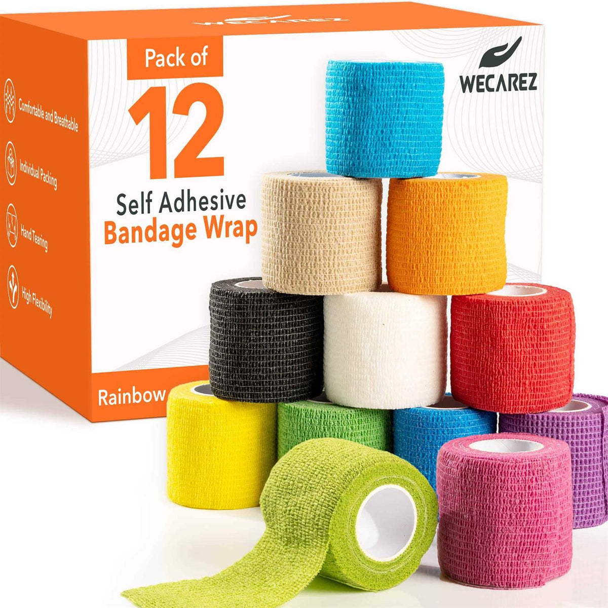 Self Adhesive Non-Woven Bandage Wrap 2 inch x 5 Yards W815449