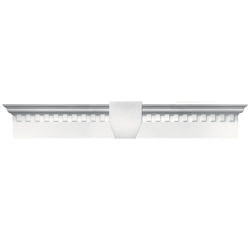 73 5/8x22 x 6x22 Bright White Dentil Window Header D2775