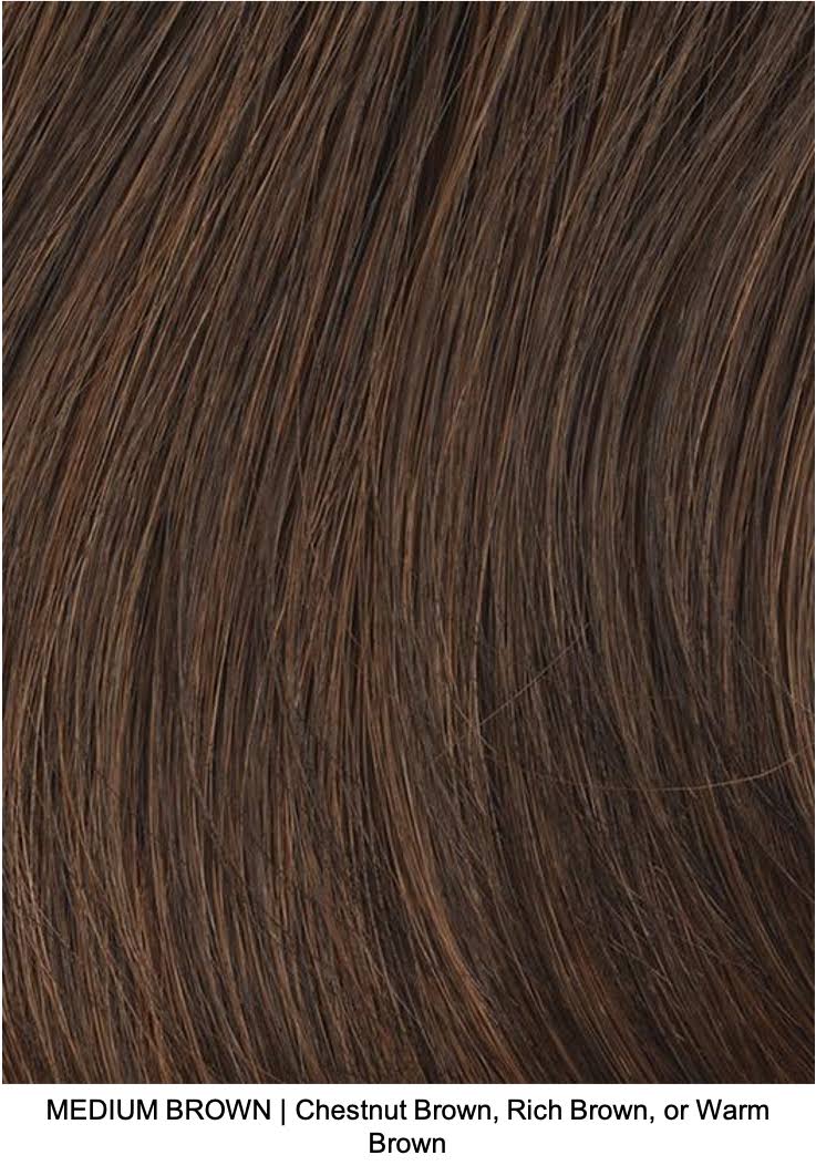 Medium Brown Synthetic Wig N506