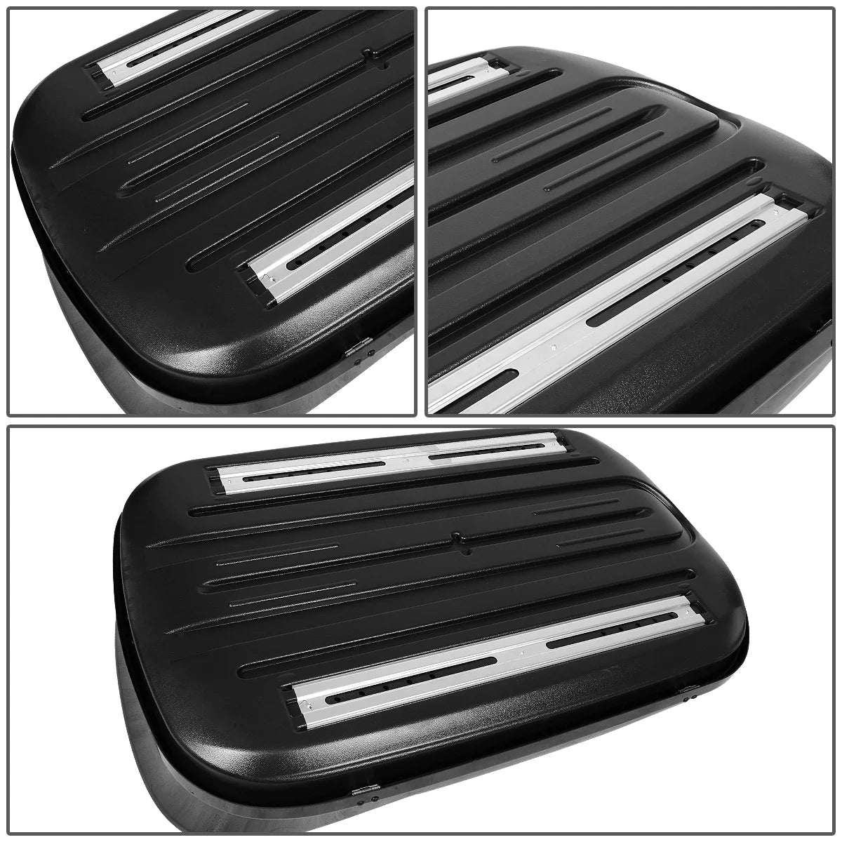 120cm Adjustable Aluminum Roof Top Cross Bar with Storage Cargo Baggage Carrier K276523