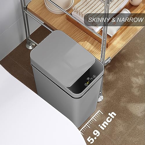 2.5 Gallon Touchless Sensor Bathroom Trash Can A26185