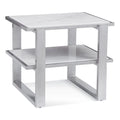 Wood and Marble End Table O482198